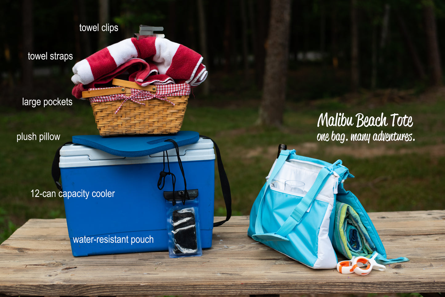 Malibu Beach Gear Personal Cooler Tote Bag